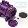 Burano Dog Dryer, High Velocity Pet Hair Dryer, 4.0HP Stepless Adjustable Speed Dog Hair Force Dryer for Dogs, Cats & More, Powerful Pet Blower with Heater