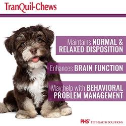 TranQuilTabs for Dogs Relives Stress and Tension Ease Tranvel Anxiety Promotes Healthy Nervou