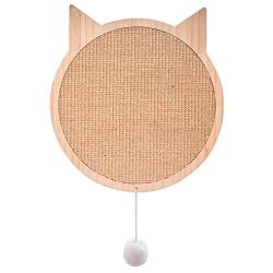 ROSEBEAR Cat Scratching Pad with Suction Cups Sisal Cat Scratcher Wall Mount Cats Kitten Scratching Board