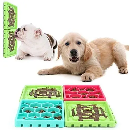 Pet Slow Feeder Bowl, No Chocking Slow Fun Feeder, Bloat Stop Dog Cat Lick Mat with Super Suction, Durable Slower Feeder Set for Pet Bathing, Grooming, and Training ( All Breeds of Dogs and Cats) Pet Slow Feeder Bowl, No Chocking Slow Fun Feeder, Bloat Stop Dog Cat Lick Mat with Super Suction, Durable Slower Feeder Set for Pet Bathing, Grooming, and Training ( All Breeds of Dogs and Cats)