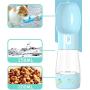 Hiidocat Dog Water Bottle for Walking,Portable Dog Water Bottle Leak Proof Portable Travel Drink Cup with Bowl Dispenser for Pet Outdoor Walking Hiking Travelling Water Dispenser Food Container(Blue)