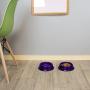 Platinum Pets Embossed Non-Tip Stainless Steel Cat/Dog Bowl