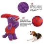 EETOYS Dog Toy Plush Durable Small Dog Toys Low Stuffing Interactive Dog Plush Toys W/Squeaker Puppy Chew Toys Reduces Boredom with Chew Guard