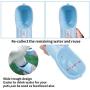 Dioxide Portable Dog Water Bottle Dispenser,2 in 1 Pet Water and Food Bottle Leak Proof for Pets Outdoor Walking, Hiking, Travel,Food Grade Plastic (Blue)