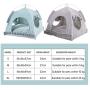 shenjin Detachable Pet Bed with Cushion Dog Cages Summer Indoor for Small Medium Dog Puppy Pet Kennel Cat Sleeping House Pet Tent Kitten House(Green M)