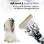 rabbitgoo Dog Grooming Clippers, Rechargeable Pet Hair Trimmer Doggy Grooming Kit, Electric Shaver Hair Remover Kit with 4 Guide Combs Low Noise Cordless Accessories for Pets/Dogs/Cats/Rabbits