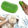 Teenway Pet Bath Brush Pet Shampoo Brush Cat & Dog Massage Brush - Soft Rubber Brush - Safe and Efficent Pet Bathing Tool - Designed for Medium and Long Haired Cats Dogs and Other Pets