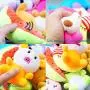 14 Pack Puppy Dog Squeaky Toys,Small Pets Dog Plush Animals Fruits Toys with Squeakers for Fun