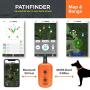Dogtra Pathfinder Dog Remote Training and GPS Tracking Collar - 9 Mile Range, Sports Upland Hunting, Waterproof Receiver, Rechargeable, Static, Audible Tone, PetsTEK Trainer Clicker - Orange Edition