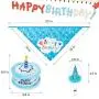 EXPAWLORER Dog Birthday Bandana Set - Cute Hat and Squeaky Cake Toy for Birthday Party Supplies Gift - Great for Small Medium Large Dogs EXPAWLORER Dog Birthday Bandana Set - Cute Hat and Squeaky Cake Toy for Birthday Party Supplies Gift - Great for Small Medium Large Dogs