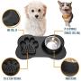 Spill Proof Dog Bowl Mats for Food and Water Slow Feed Dog Bowl Mat No Spill Dog Bowl Cute Dog Bowls