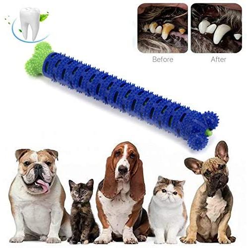 Fit for 10-30 Pounds Pet Dog Puppy Chewbrush Toothbrush, Dog Bite Toy, No Dog Toothpaste Required, Cleaning Teeth Toys, Aggressive chew, Dental Care (25 x 4.5cm)