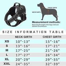 NOYAL Service Dog Harness Adjustable Dog Vest Harness Outdoor Pet Vest - Easy On & Off Comfort Pet Halters Breathable Oxford Soft Vest with Easy Control Handle for Small Medium Large Dogs
