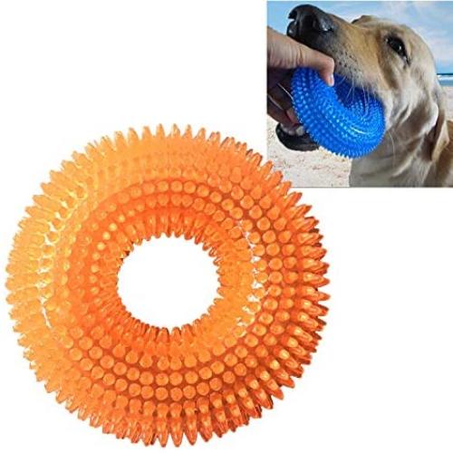 Pet Toys YJ Pet Sounding Toy Thorny Ring Bite Resistant Toy for Large Pets, Size: 12.512.5cm (Dark Blue) in New 2020