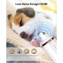 Petural Dog Nail Grinder with LED Light, 2021 Upgraded Powerful 3-Speed Electric Pet Nail Trimmer Painless Paw Smoothing, Grooming, Trimming Tool for Small Medium Large Dogs & Cats