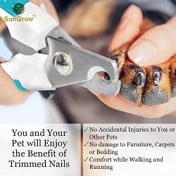 SunGrow Pet Nail Clipper for Paw Grooming, 4 Inches, Switch Lock to Avert Overcutting, Professional Grooming, Non-Slip Handle, Comfortable to Use