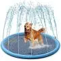 Splash Sprinkler Pad for Dogs Kids - 59'' Thicken Dogs Pet Kids Swimming Pool Bathtub, 2020 New Pet Summer Backyard Playset & Water Toys, Gift for Kids, Toddlers and Dogs Splash Sprinkler Pad for Dogs Kids - 59'' Thicken Dogs Pet Kids Swimming Pool Bathtub, 2020 New Pet Summer Backyard Playset & Water Toys, Gift for Kids, Toddlers and Dogs