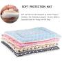 Ultra Soft Pet (Dog/Cat) Bed Mat with Cute Prints | Reversible Fleece Dog Crate Kennel Pad | Machine Washable Pet Bed Liner (24-Inch, Brown)