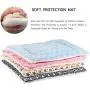 Ultra Soft Pet (Dog/Cat) Bed Mat with Cute Prints | Reversible Fleece Dog Crate Kennel Pad | Machine Washable Pet Bed Liner (24-Inch, Brown)