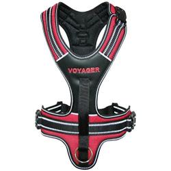 Voyager by Best Pet Supplies Adventure No Pull Harness for Dogs w/ Two Leash Attachment Rings - Extra Padded Vest- Heavy Duty Design- Reflective Walking Harnesses- Great Pet Training Tool- Best Dog Lover Gifts