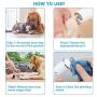 Zacro Pet Nail Grinder Set - 50 DB Ultra Quiet Electric Dog Nail Grinder, Professional 2-Speed Rechargeable Pet Nail Trimmer Claw Care, 18h Working Time for Small Medium Large Dogs & Cats