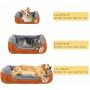 Pet Deluxe Dog Bed, Super Soft Pet Sofa Cats Bed, Non Slip Bottom Pet Lounger,Self Warming and Breathable Pet Bed Premium Bedding