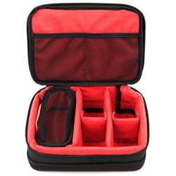 DURAGADGET Padded Black & Red Storage/Carry Case with Adjustable Dividers (Clippers NOT Included) - Compatible with SNAHIKE Dog Cat Pet Waterproof Hair Grooming Trimmer Set