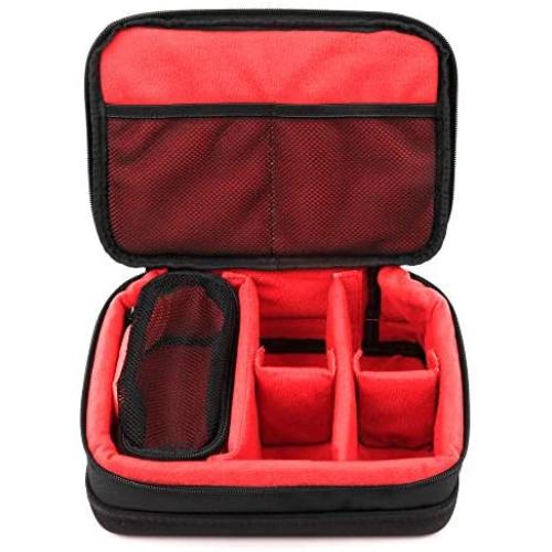 DURAGADGET Padded Black & Red Storage/Carry Case with Adjustable Dividers (Clippers NOT Included) - Compatible with SNAHIKE Dog Cat Pet Waterproof Hair Grooming Trimmer Set