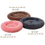 CHOSHOME Fluffy Soft Dog Bed Cat Bed, Faux Fur Puppy Pet Bed, Donut Cuddler Fur Round Dog Bed, Self Warming Indoor Fluffy Luxurious Plush Cushion Pillow Sofa for Small Medium Large Dogs and Cats
