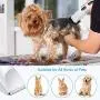 Nicewell Dog Clippers Cat Shaver, Low Noise Pet Grooming and Trimming Clippers Kit, USB Rechargeable Cordless Dog and Cat Grooming Set, Detachable Blade (Concise White)