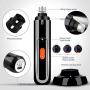 Dog Nail Grinder with LED Light, Pet Nail Trimmer Upgraded 3-Speed Electric Rechargeable Dog Nail Clipper with Wireless Charger Mount, Professional Pet Nail Grinder for Large Medium Small Dog and Cat