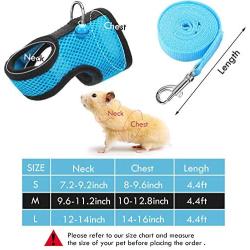 SATINIOR 2 Pieces Guinea Pig Harness and Leash Ferret Rats Hamster Soft Mesh Harness Leash Vest Set with Bell for Small Pet Rabbit Iguana Squirrel Chinchilla