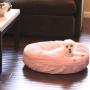 Teafco Otto Pet Bed with Heat Relief Padding, Pink, Round