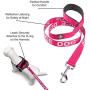 Industrial Puppy Service Dog Vest with Hook and Loop Straps & Matching Service Dog Leash Set - Harnesses from XXS to XXL - Service Dog Harness Features Reflective Patch and Comfortable Mesh Design