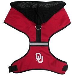 Pets First Collegiate Pet Accessories, Hooded Harness, Oklahoma Sooners, Large