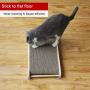 DORY Cat Solid Wood Scratcher Post/Ramp, Replaceable core，Corrugated Cardboard Kitty Scratching Pad Lounge Relaxing Bed with Suction Cups, Save Your Furniture