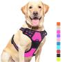 Vovodog Dog Harness No-Pull Pet Harness, Adjustable Outdoor Walking Pet Reflective Oxford Soft Vest with 2 Metal Rings and Handle Easy Control for Small Medium Large Dogs…