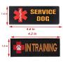 Service Dog in Training Patch for Vest Hook&Loop Embroidered Patches Removable Tag for Tactical Dog K9 Harness Backpack (Style C)