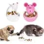 Legendog Small Cat Slow Feeder Cat Food Ball Mice Water Droplet Bone Tumbler Shaped Pet Treat Ball Cat Food Toy Ball Pet Food Ball