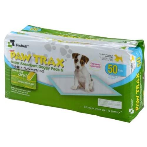 Paw Trax Super Absorbent Training Pads, 50 Pack