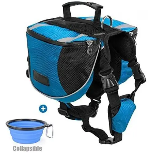 Lifeunion Polyester Dog Saddlebags Pack Hound Travel Camping Hiking Backpack Saddle Bag for Small Medium Large Dogs Lifeunion Polyester Dog Saddlebags Pack Hound Travel Camping Hiking Backpack Saddle Bag for Small Medium Large Dogs