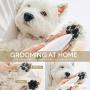 Dog Clippers with LED lights Dog Grooming Clippers 2-Speed USB Rechargeable Professional Dog Trimmer Low Noise Cordless Dog Clippers for Small Dogs and Cats Hair Around Face, Paws, Eyes, Ears, Rump