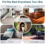 DELOMO Pet Bed for Extra Large Dog, Dog Furry Bed, Self-Warming Pet Cushion Bed, Raised Pet Bed for Dogs&Cats, Washable Pet Bed with 2 Cover for Cleaning, XL, 45×45 inches