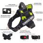RubRab Dog Vest Harness with 2 Free Service Dog Patches Comfortable Padded Dog Training Vest with Handle Woven Polyester Nylon, Comfy Mesh Padding Reflective Breathable Adjustable Pet Halters