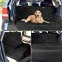 HANSPROU Cargo Liner for Dogs, Waterproof Pet Cargo Cover Dog Seat Cover Mat for SUVs Washable with Bumper Flap Protection 80 x 52 Black
