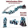 Spring Pole Dog Rope Toys with a Big Spring Pole Kit, 2 Different Twisted Cotton Rope Chew Toys and a 16ft Rope - Safe for Dogs to Pulling, Chasing, Chewing, Teasing, Training