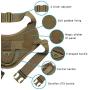 EXCELLENT ELITE SPANKER Tactical Dog Harness Training Military Patrol K9 Dog Vest Adjustable Nylon Military Dog Harness with Handle