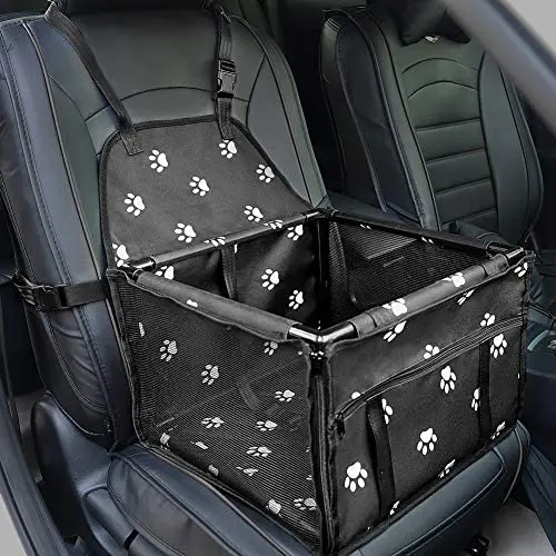 HIPPIH Dog Car Seats for Small Dogs, Collapsible Pet Booster Car Seat for Vehicles, Waterproof Puppy Car Seat Suitable for Medium Pets Under 11 lb, Upgraded HIPPIH Dog Car Seats for Small Dogs, Collapsible Pet Booster Car Seat for Vehicles, Waterproof Puppy Car Seat Suitable for Medium Pets Under 11 lb, Upgraded