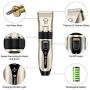 MroTech Dog Grooming Kit Clippers Rechargeable Cordless Cats Horse Grooming Clippers - Professional Pet Hair Clippers with Comb Guides for Dogs Cats Horses and Other House Animals Pet Grooming Kit
