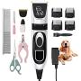 KIKKY Dog Clippers, Dog Grooming Clippers Dog Grooming Kit Electric Hair Clippers Set for Dogs Cats Pets